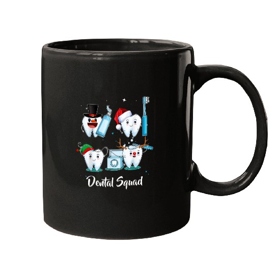 dentists Job Squad Teeth dentists Christmas Dental xmass Pajamas Mugs