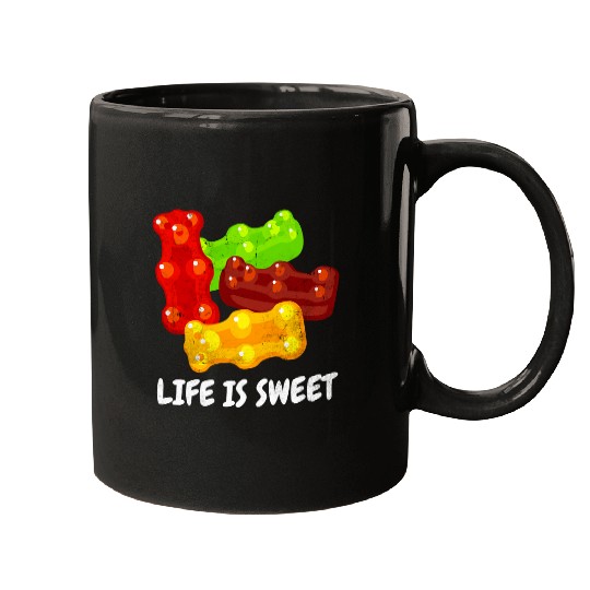 Bear Pet Fruity Candy Gummy Bear Life Is Sweet Men Women Kids Mugs