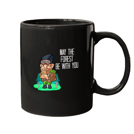 May The Forest Be With You Lumberjack Logging Trucker Logger Mugs