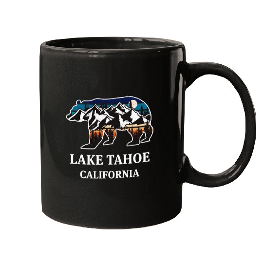Bear Pet Lake Tahoe californias Mountains Bear Lake Tahoe Souvenir Tee Mugs