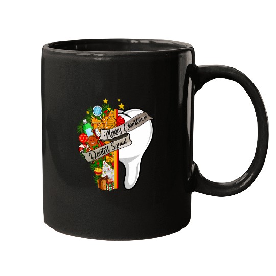 dentists Job Merry Christmas Dental Squad xmass Dental Crew dentists Mugs