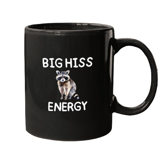 Raccoon Pet Big Hiss Energy Funny Raccoon Mugs