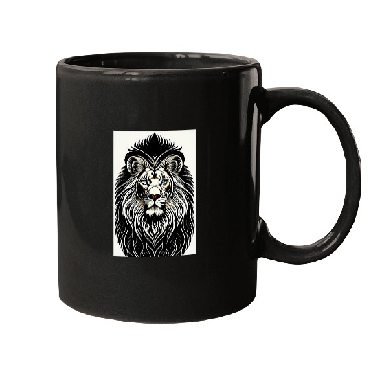 Lion Pet ink stamp Mugs