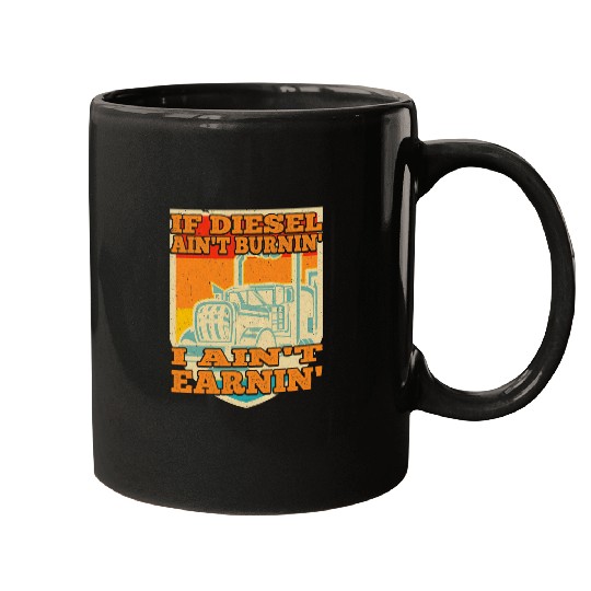 Truck Fun Big Rigs SemiTrailer Diesel Truck Driver Mugs