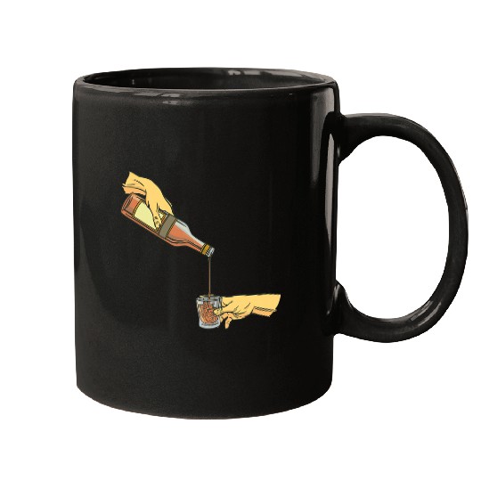 Bartender Job Negroni Cocktail Bartender Hands Drink Party Aperitif Mugs