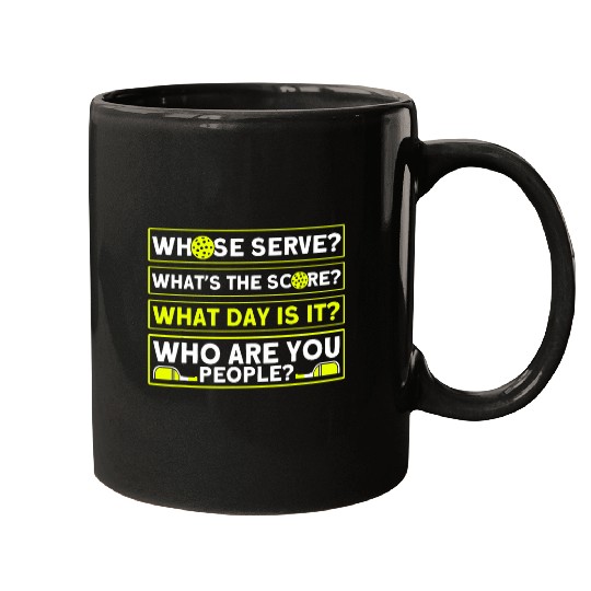 Sport Pickleball Pickleball vintagess Whats The Score Paddleball Mugs