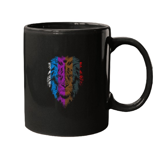 Lion Pet Funny BJJ Brazilian Jiu Jitsu Belt Fighter MMA Lion Men Mugs