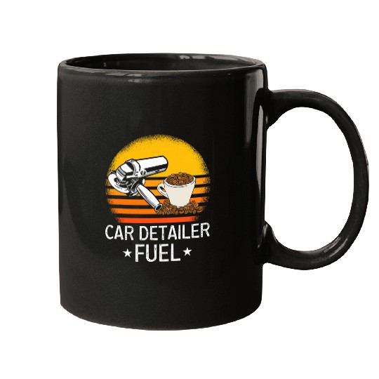 Coffee Fun Car Detailer Auto Detailing Car Polisher Fuel Retro Coffee Mugs