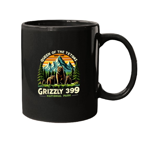 Bear Pet Bear Lovers Queen Of The Tetons Grizzly 399 National Park Mugs