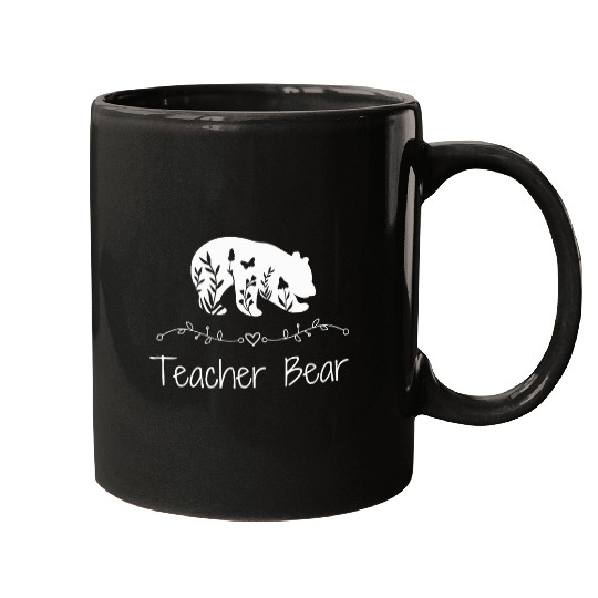 Bear Pet Teacher Bear For Educators Teacher Appreciation Mugs