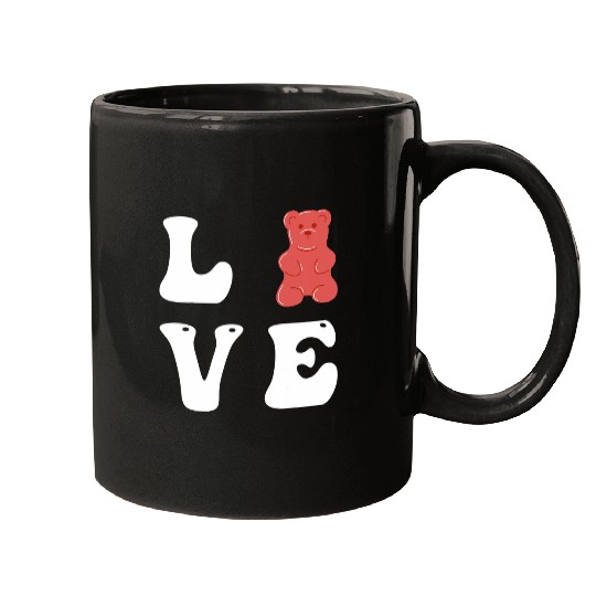 Bear Pet Love Gummy Bear Juicy Fruity Candy Lovers Adult And Youth Mugs