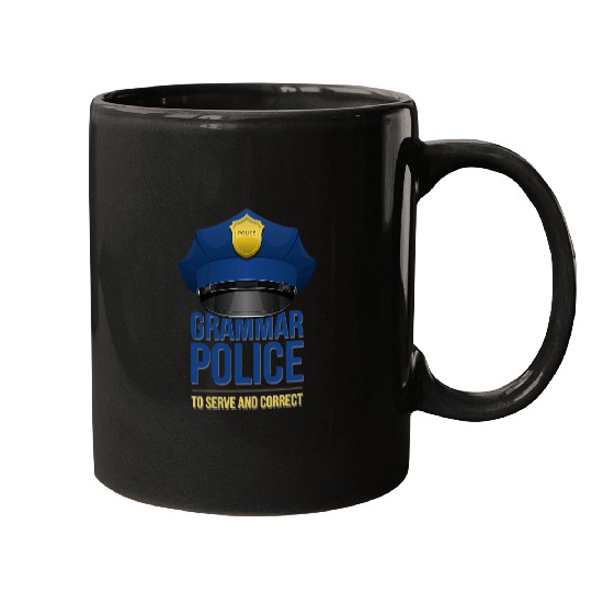 Police Job Grammar Police Women and Kids Funny Costume Idea 13 Mugs