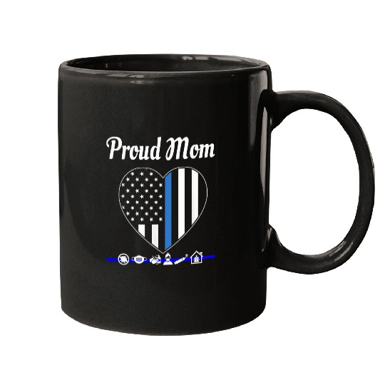 Police Job Mothers Day for Mom in Police Service Plus Size Tee Mugs