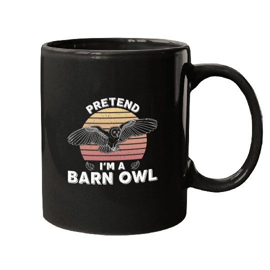 Barn owl flying breeding birding naturalist ornithology 7 Mugs