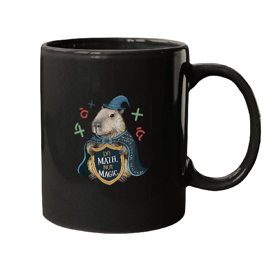 capybaras Pet Do Math not Magic capybaras Wizard Math Teacher Mugs