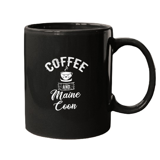 Coffee Fun And Maine Coon Funny Maine Coon Lover Outfit Mugs