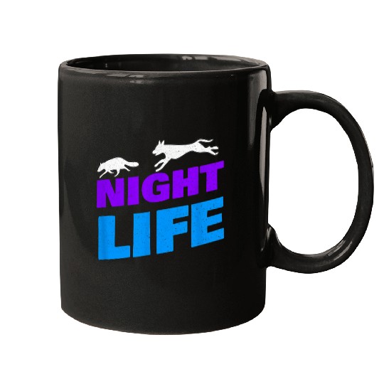Raccoon Pet Coon Hunting Night Life Funny Raccon Hunting Gear Mugs