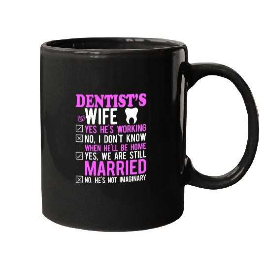 dentists Job Wife Husband Couples Funny Dental Surgeon Mugs