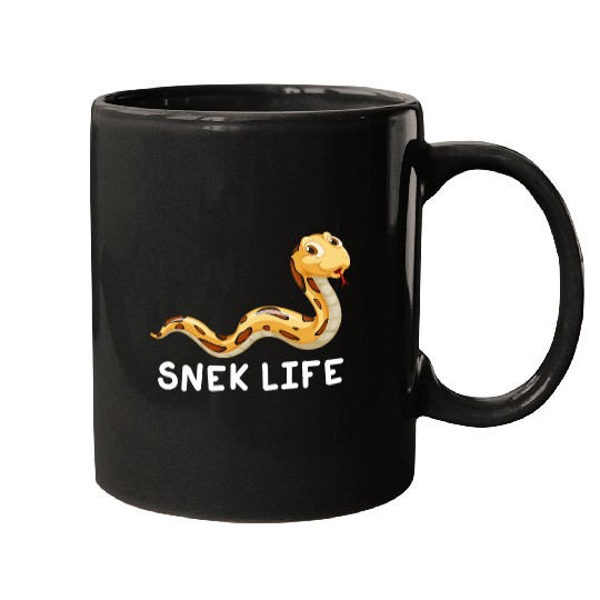 Ball Python Snek Life Hiss Productivity Herpetology Mugs