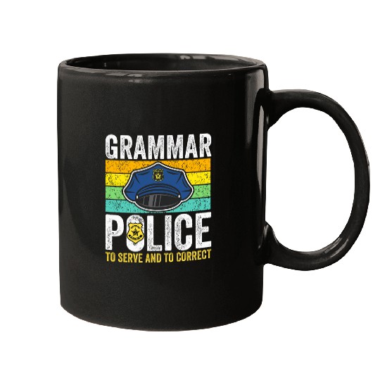 Police Job Grammar Police Men Women Kids Law Enforcement Cop Funny Mugs