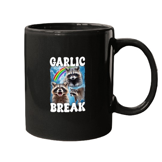 Raccoon Pet Garlic Bread Raccoon Mugs