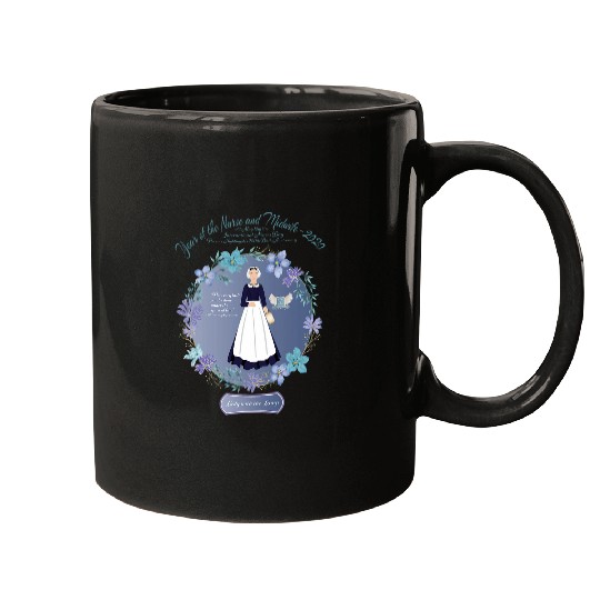 nurses Job Florence Nightingale 200 Anniversary Year of nurses Midwife Mugs