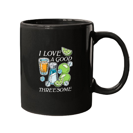 Bartender Job Cute Salt Lime Tequila Threesome Bartender Bar Drink Mugs