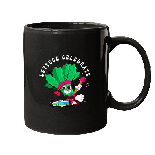 Gardening Cooking Herb Lettuce Celebrate Pun Mugs