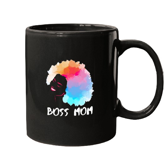 African American Boss Mom Mothers Day Mugs