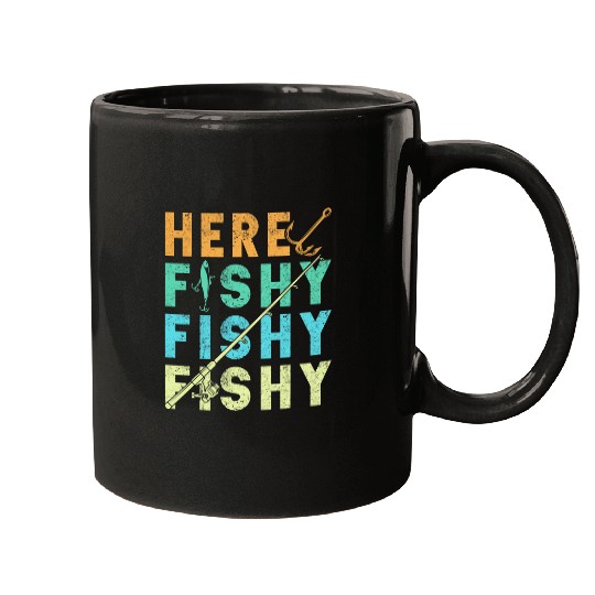 Fishing Gift Men Women Rod Bait Fischerman Hook Angeln Pike 1 Mugs