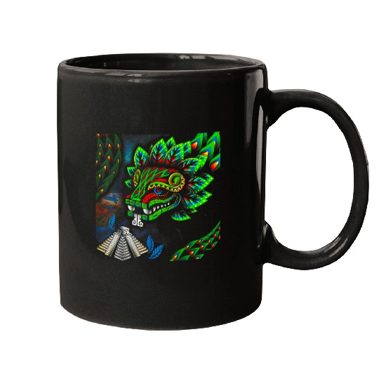 Dragon Pet Aztec God Quetzalcoatl Cool Snake Dragon Inca Maya Gif Mugs