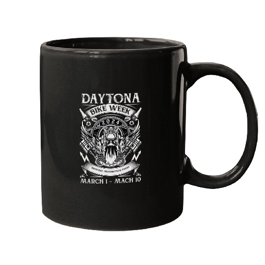 2024 DAYTONA BEACH BIKE WEEK CHECKERED FLAG DESIGN 1 Mugs