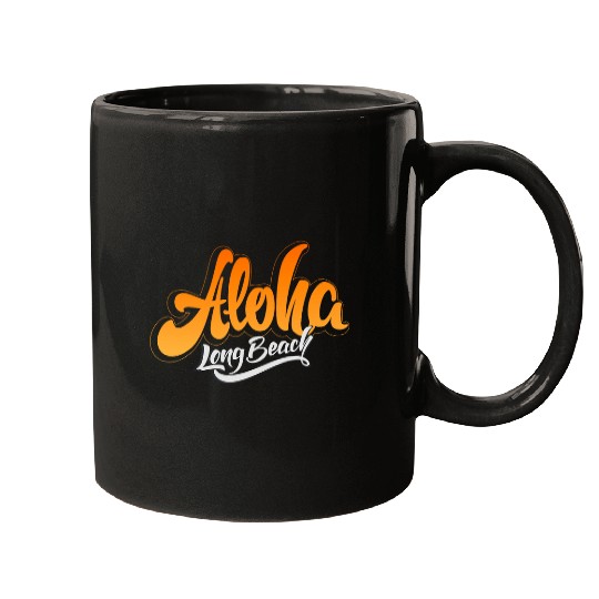 Aloha Long Beach Mugs