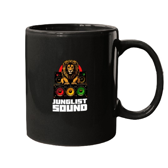 Lion Pet Junglist Drum And Bass Lion DnB Mugs