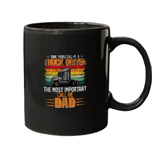 Mens Funny Trucker Big Rig Semi Truck Driver Quote 18 Wheeler 1 Mugs