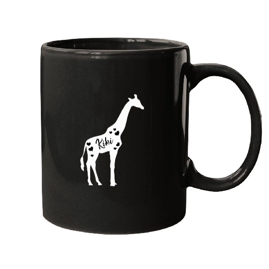 Giraffe Pet Kiki Giraffe Grandparents Day Safari Zoo Lover Grandmother Mugs