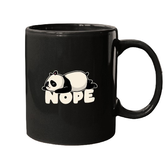 Panda Pet Funny Nope Not Today Lazy Panda Animal Lover Mugs