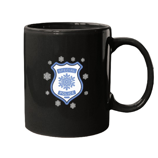Police Job Navidad Ugly Christmas Men Women Funny Holiday 8 Mugs