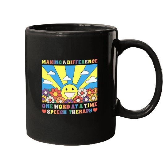 Speech Therapy Language Pathology Making A Difference Retro Mugs