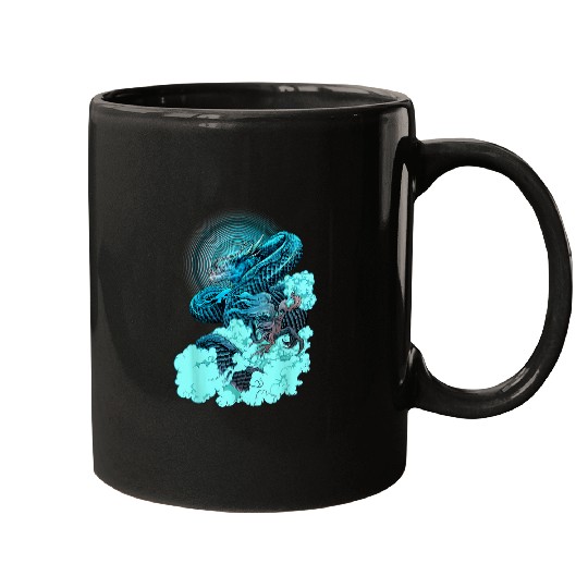 Dragon Pet Japanese Dragon Sad Aesthetic Edgy Streetwear Mugs