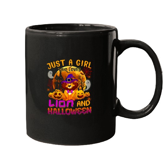 Lion Pet Just A Girl Who Loves A Lion And Halloween Costume Mugs