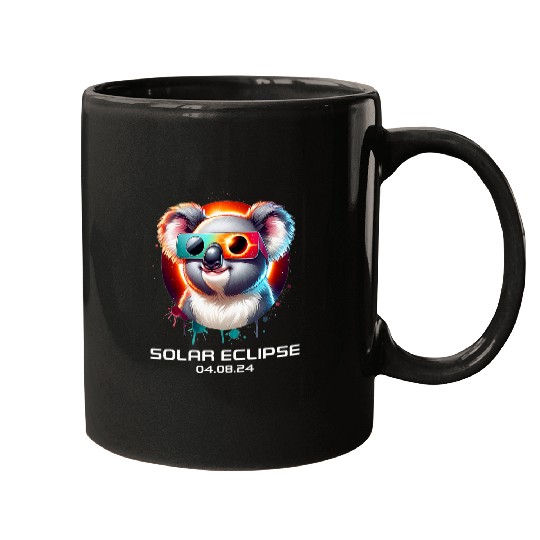 Koala Pet Total Solar Eclipse 2024 Koala Bear Totality Cute Mugs