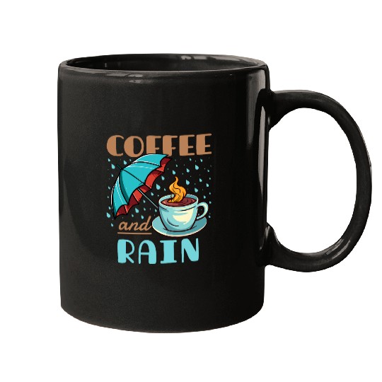 Coffee Fun and Rain Pacific Northwest PNW Mugs
