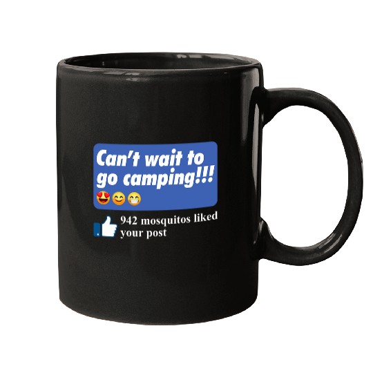 942 Mosquitos Liked Your Post Mosquito Meme Funny Camping 2 Mugs