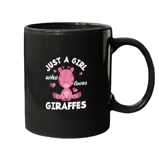 Giraffe Pet Just A Girl Who Loves Giraffes Funny Giraffe Lover 8 Mugs