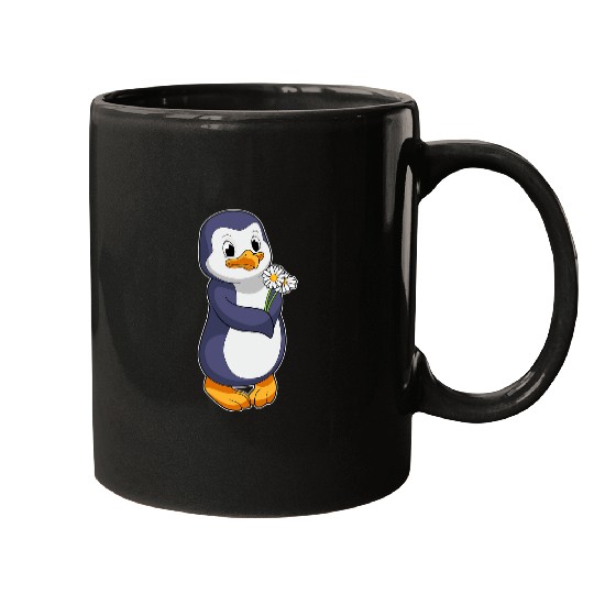 Penguin Pet Daisy Flower Mugs