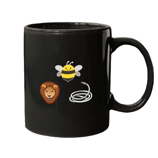 Lion Pet Hose Bee Lion Funny Bee Lover Mugs