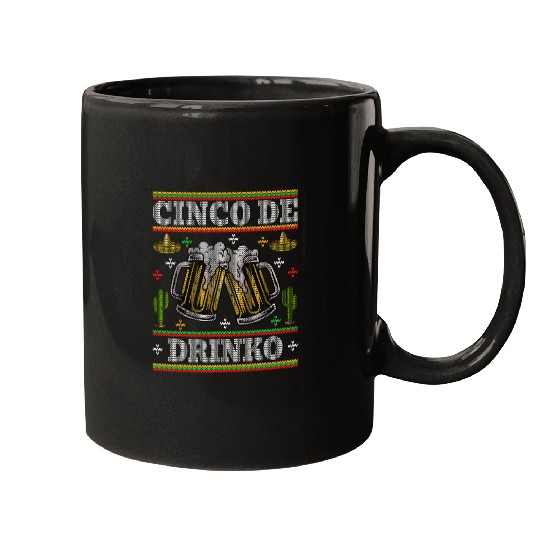Beer Fun Cinco de Drinko Ugly Cinco De Mayo Beer Mugs