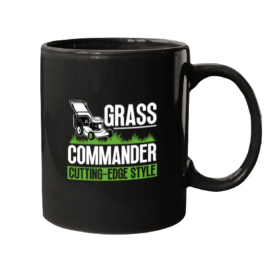 Grass Commander Cuttingedge Style Grass Cutting Lawn Mugs