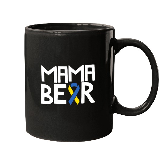 Bear Pet Mama Bear Down Syndromes Awareness Mom T21 Trisomy Mugs